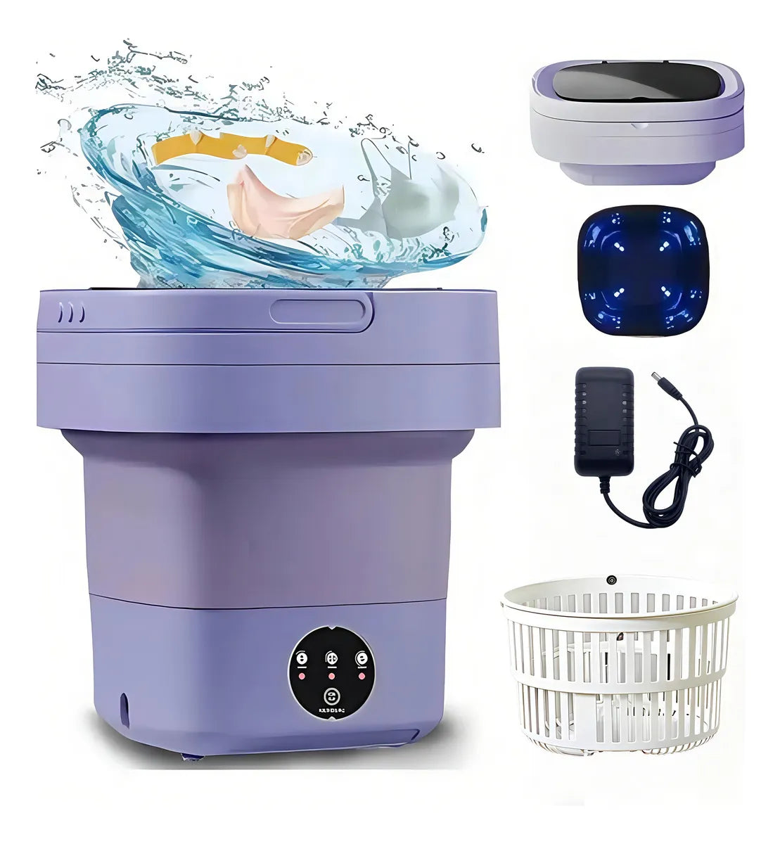 Mini Lavadora Plegable Portatil